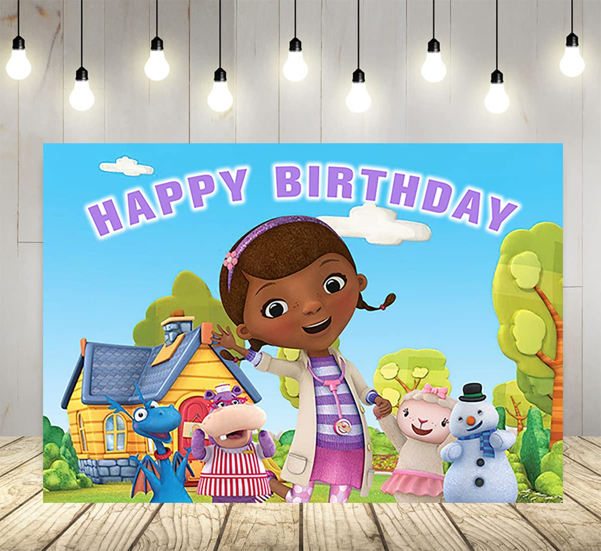 doc mcstuffins happy birthday banner printable