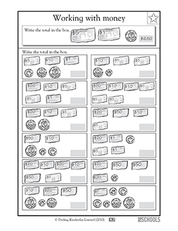 Dollars and cents | 2nd grade, 3rd grade Math Worksheet | GreatSchools
