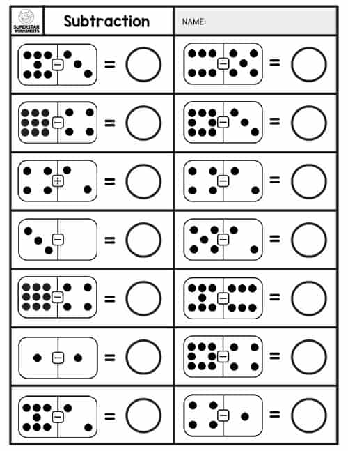 domino fact family worksheet printable