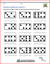 domino math worksheet
