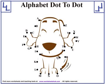 dot to dot alphabet worksheet