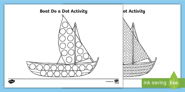 FREE! - Boat Do a Dot Activity (teacher made) - Twinkl