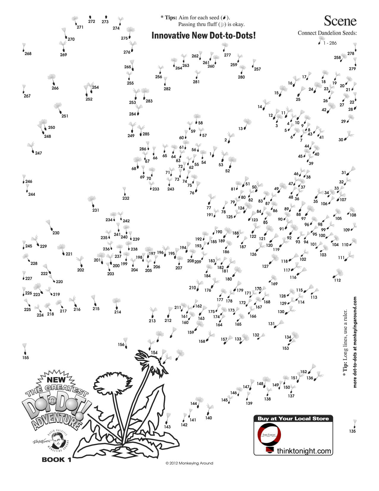 dot to dot for adults