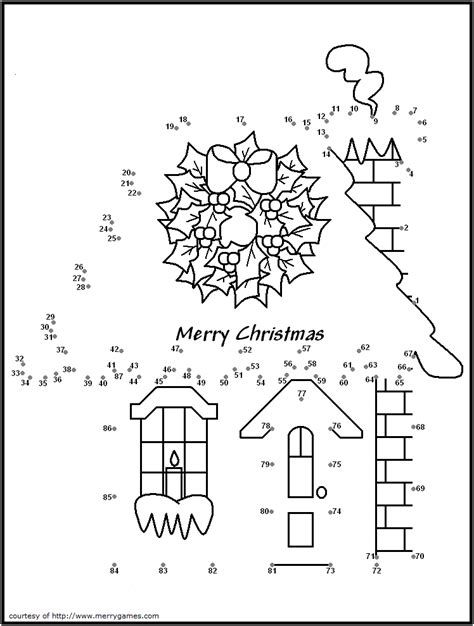 Christmas House Dot To Dot 034