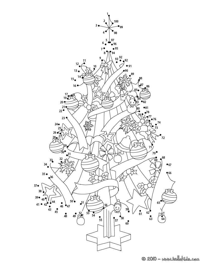 Christmas tree coloring pages - Hellokids.com