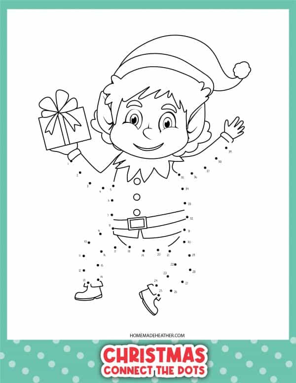 Free Christmas Dot to Dot Printables » Homemade Heather