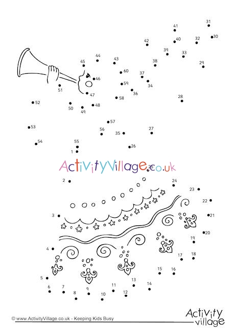 Christmas Angel Dot to Dot