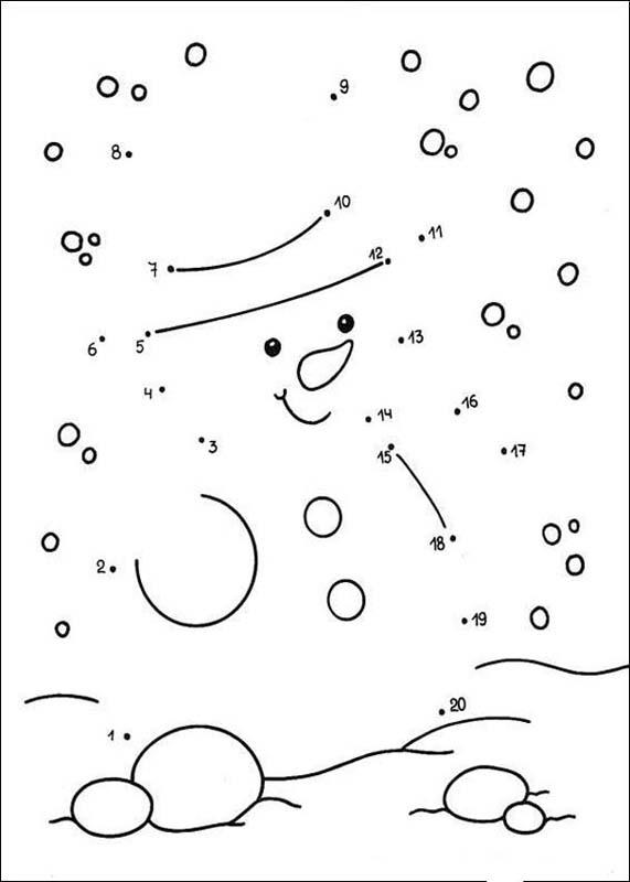 Snowman is smiling coloring pages - Hellokids.com