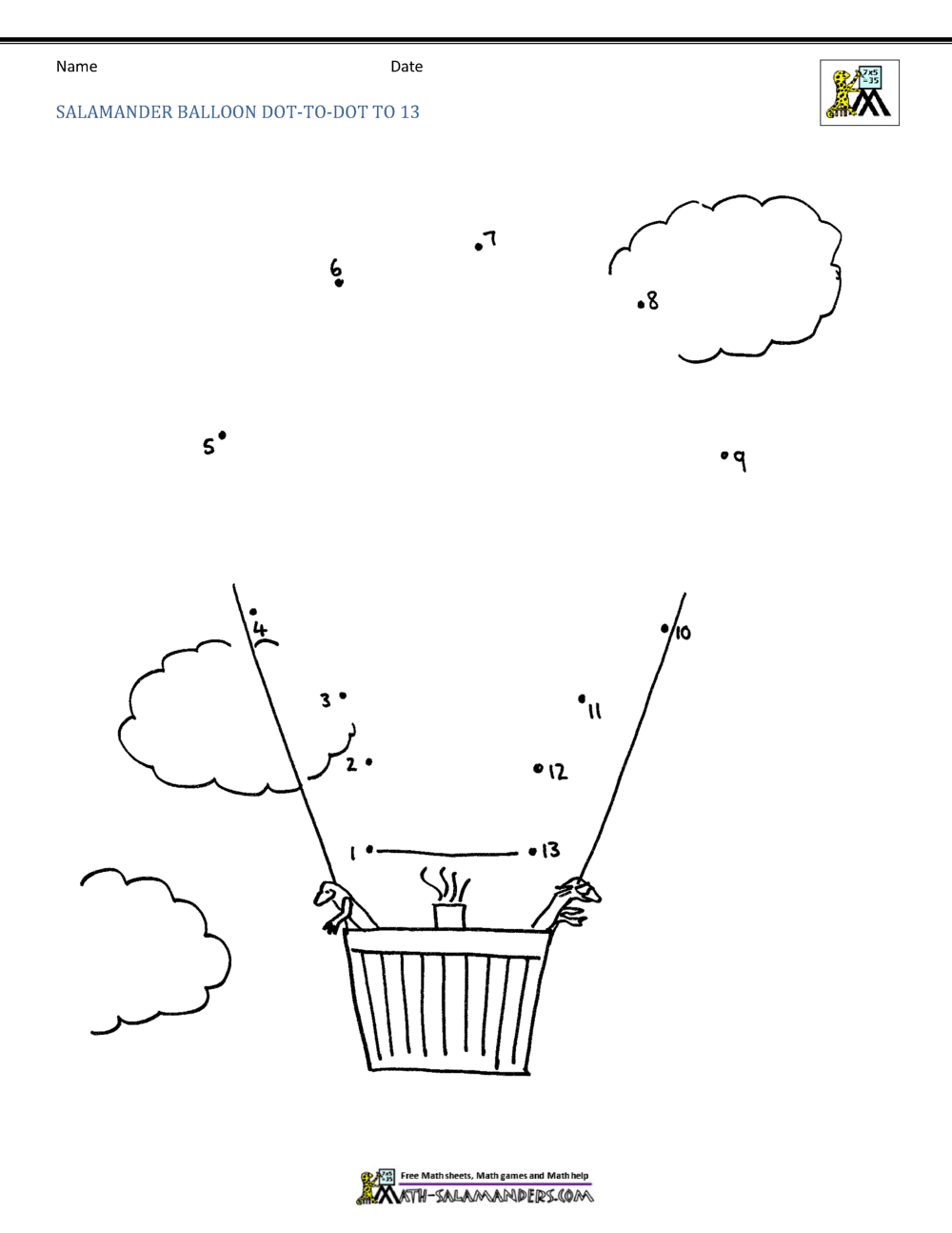 dot to dot worksheet 1 20