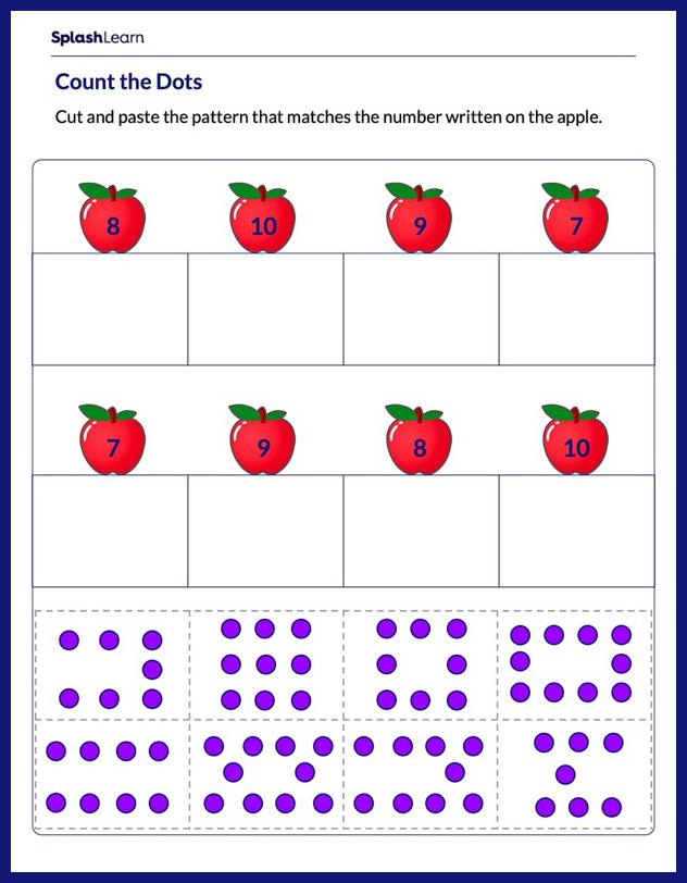 Identify the Correct Dot Pattern - Math Worksheets - SplashLearn