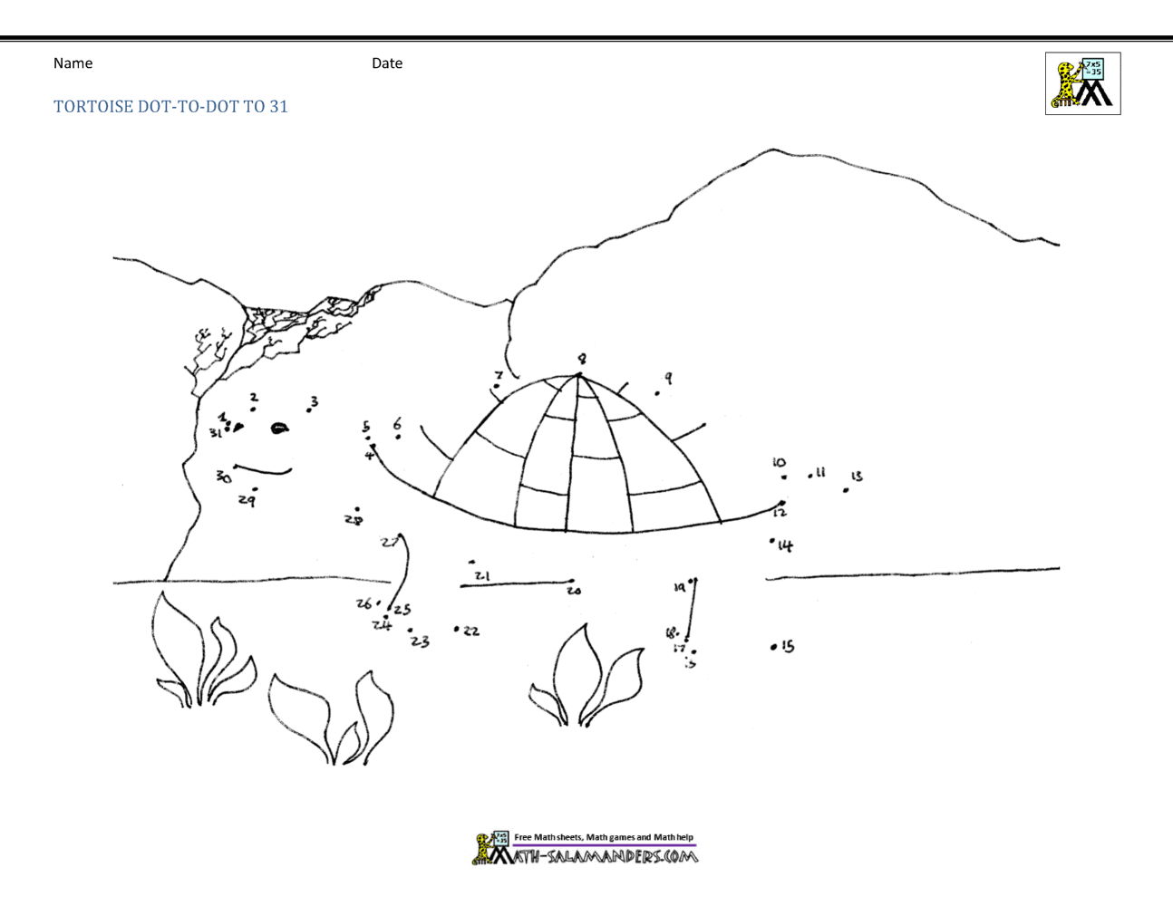 dot to dot worksheet for 5th grade