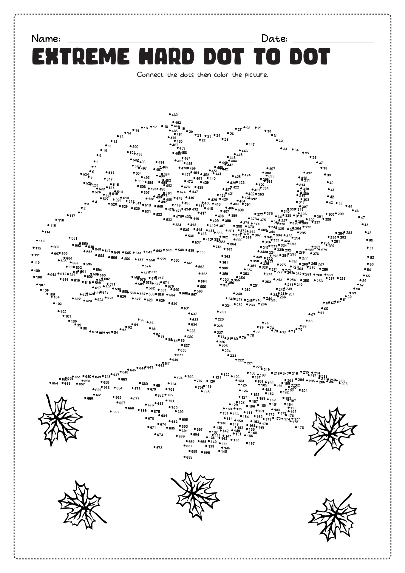 dot to dot worksheet for adults