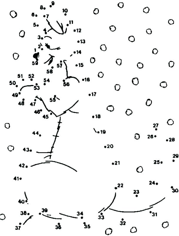 dot to dot worksheet for adults