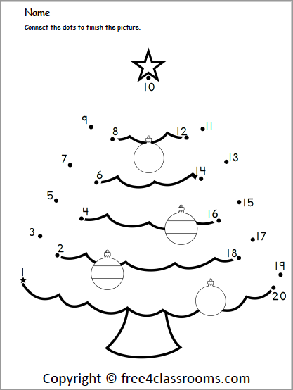 dot to dot worksheet for kindergarten