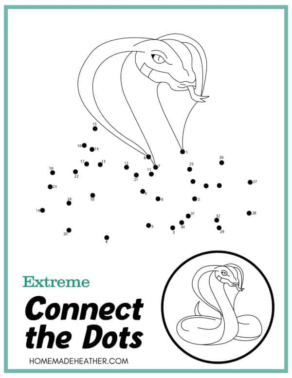 Hard Connect the Dots Worksheets