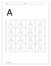 Uppercase letter tracing worksheets pdf | Planetspin.in