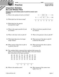 Box and Whisker Plots Lesson Plans &  Worksheets Reviewed by Teachers
