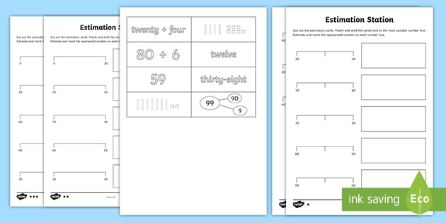 double digit estimation worksheet