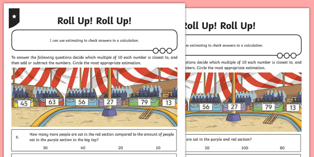 double digit estimation worksheet