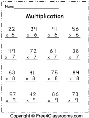 Multiplication - 2 Digit Archives FREE and No Login - Free4Classrooms