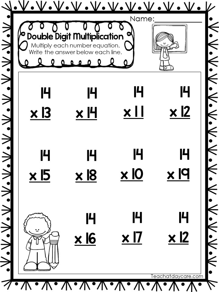 35 Double Digit Multiplication Worksheets | Made By Teachers