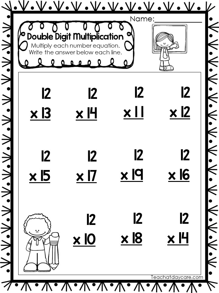 35 Double Digit Multiplication Worksheets | Made By Teachers