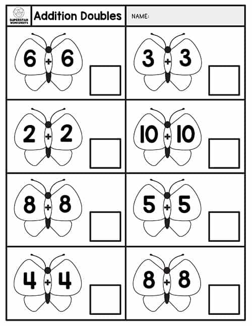 Addition Doubles Worksheets -Worksheets Library