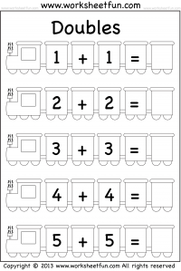 doubles / FREE Printable Worksheets - Worksheetfun / Page 2