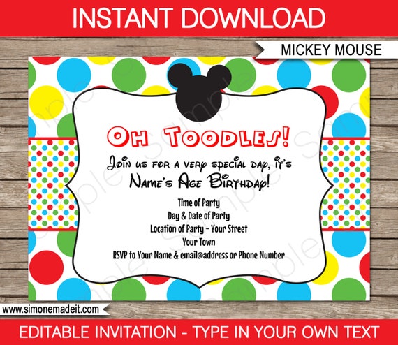 download printable birthday invitations