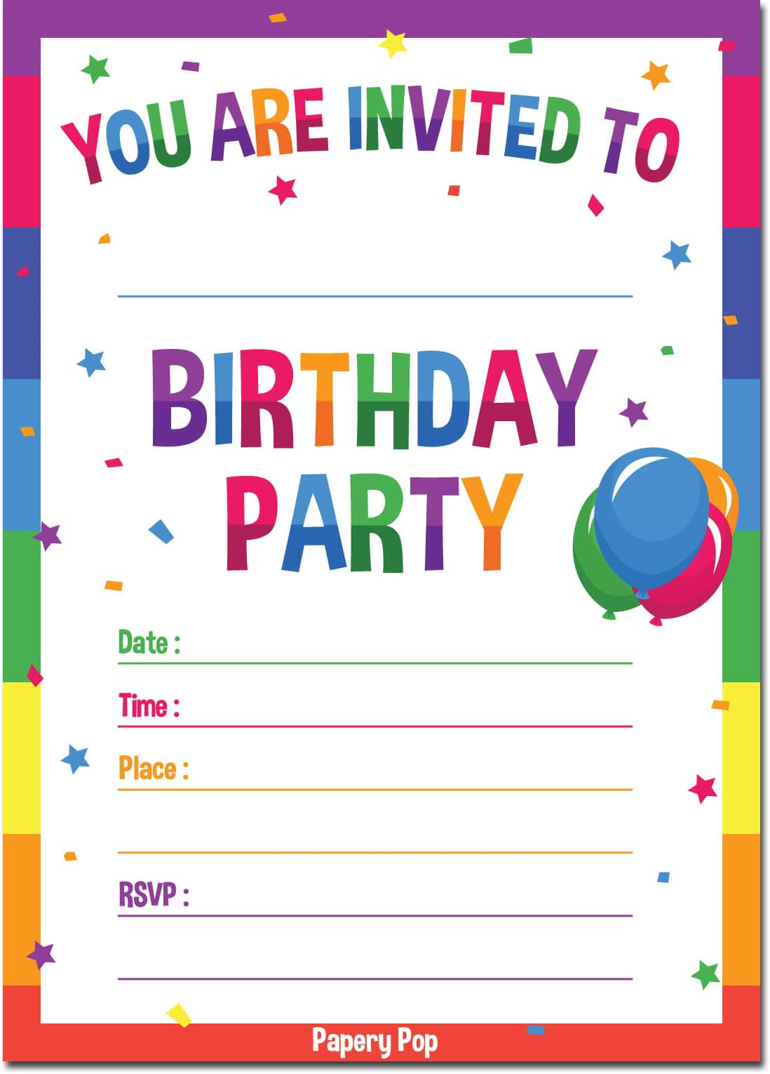 Download Party Invitations - Best Party Rentals service in Texas ...