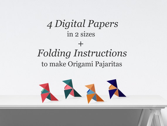 Printable Origami Pajarita, Printable Origami Paper and ...