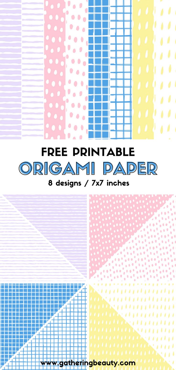 download printable origami paper