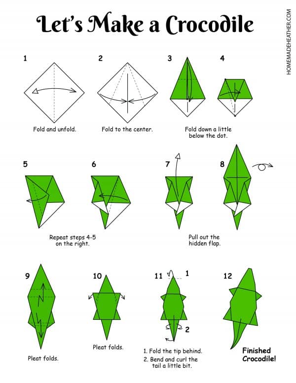 Free Origami Animal Printable Designs » Homemade Heather