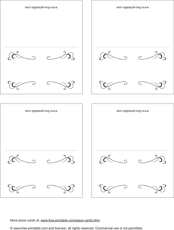 download printable place cards