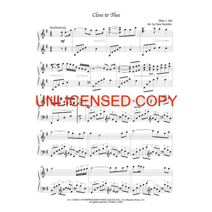 download printable sheet music