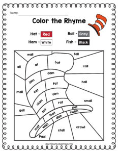 dr  seuss activities and worksheet