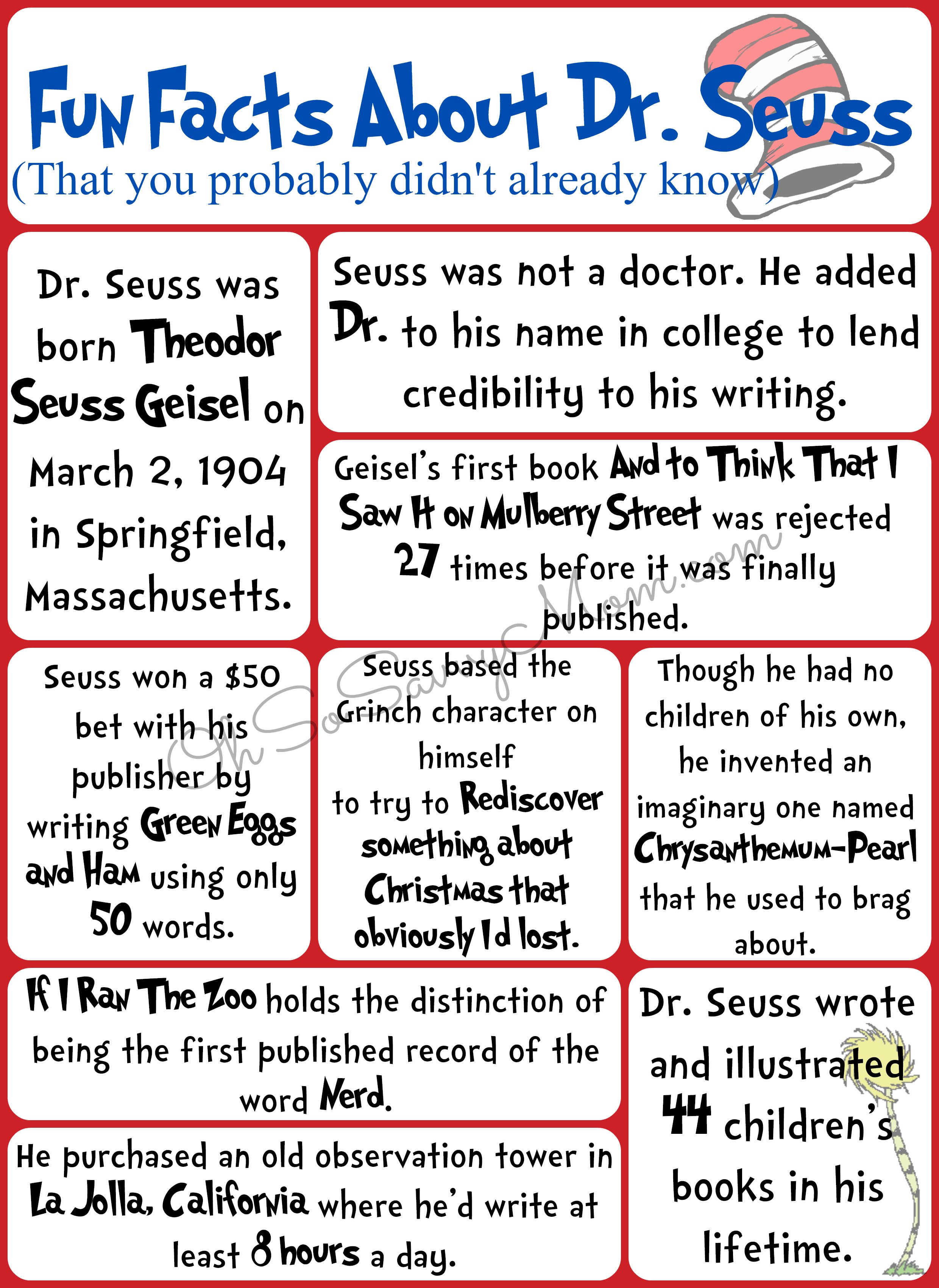 dr  seuss day printables
