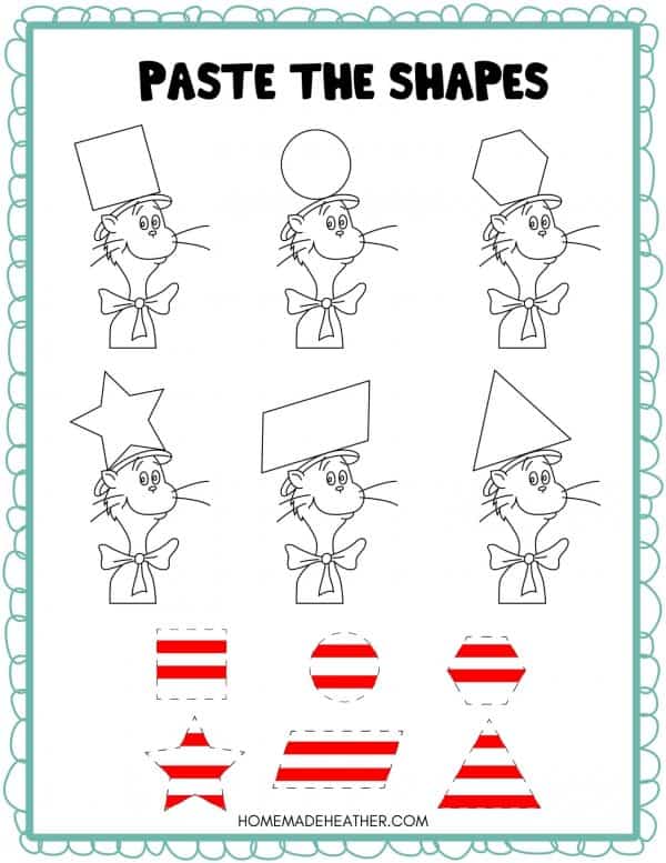 Free Dr. Seuss Cat in the Hat Printables » Homemade Heather