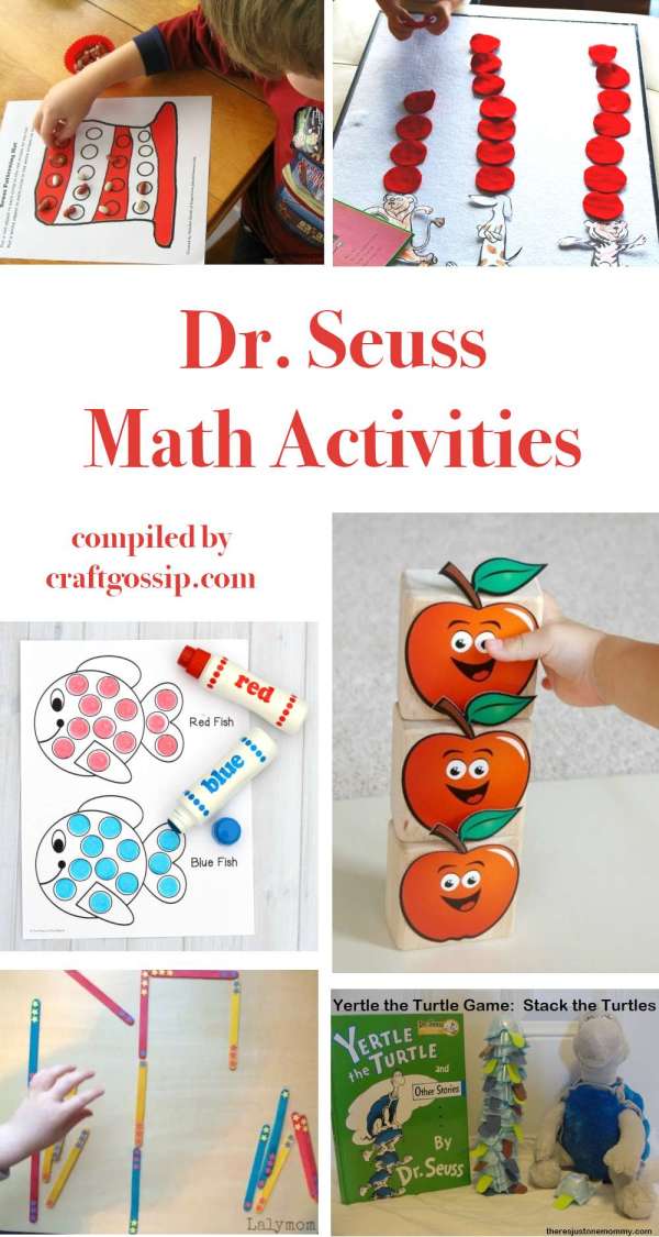 6 Dr. Seuss Inspired Math Activities Teach Junkie Worksheets Library
