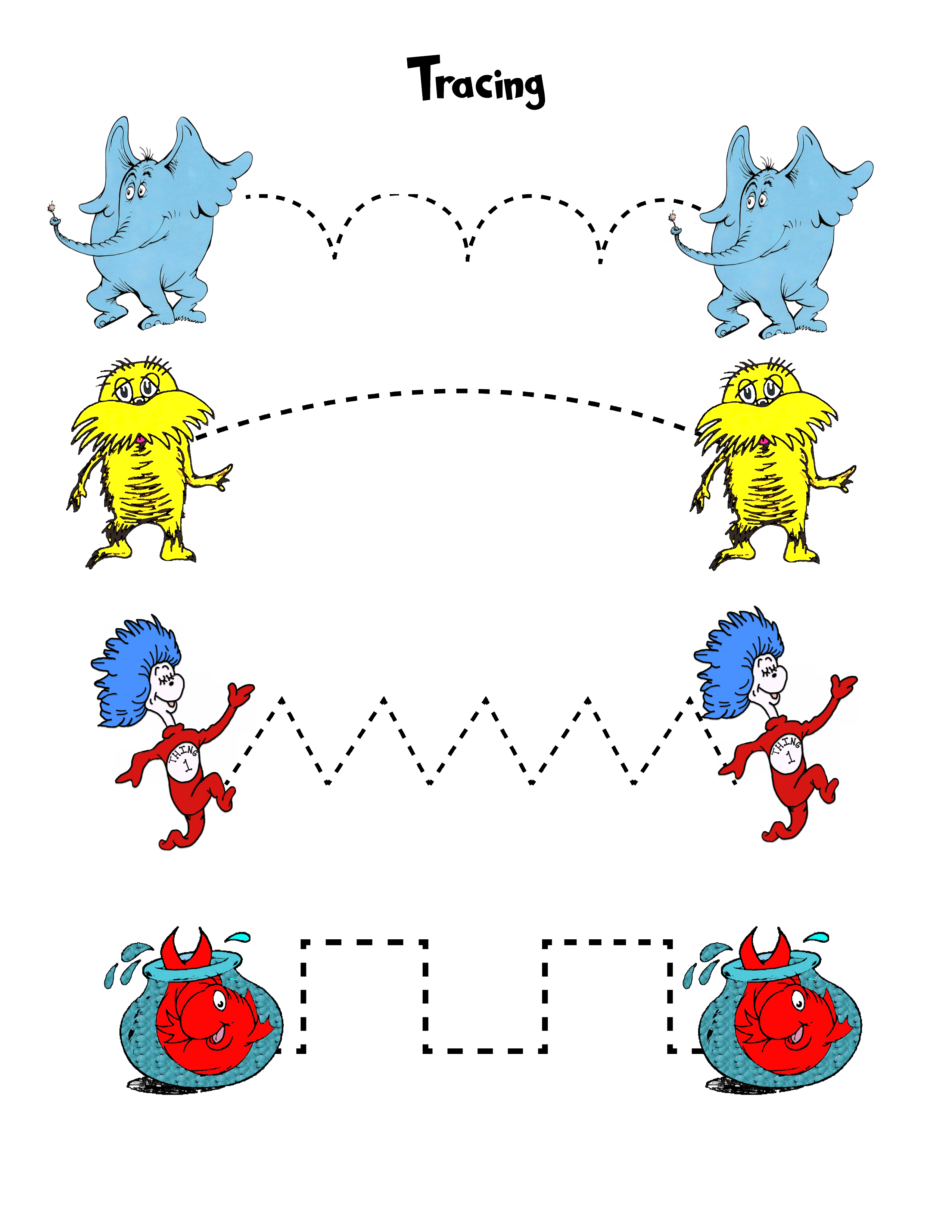 Free 32 Page Dr. Seuss Printable Pack for Pre-K thru 1st Grade