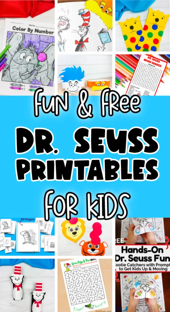 16 Fun &  Free Dr. Seuss Printables To Entertain Kids