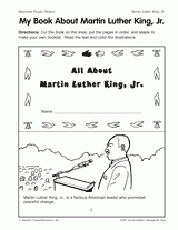 dr martin luther king jr worksheet 1st grade