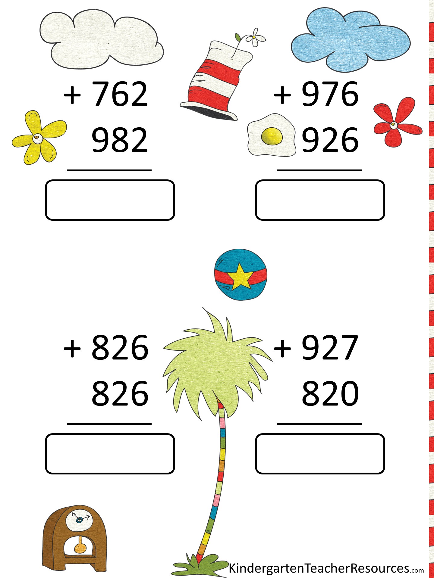 dr seuss free worksheet
