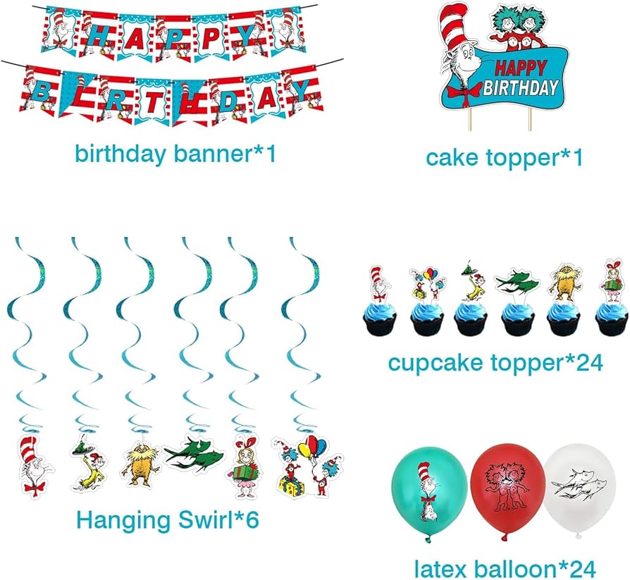dr seuss happy birthday banner printable