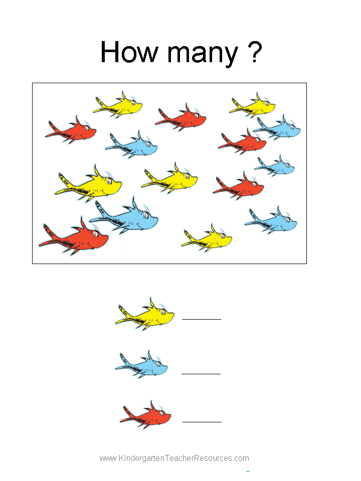 dr seuss kindergarten worksheet