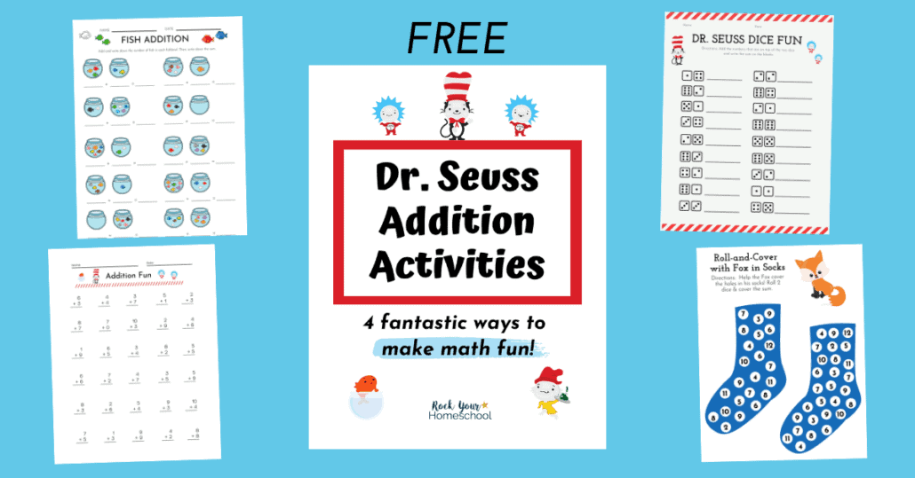 Dr. Seuss Worksheets for Fantastic Addition Fun (4 Free)
