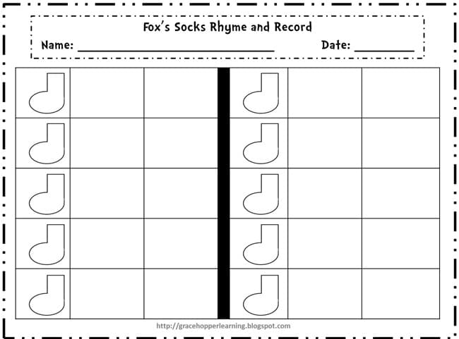 dr seuss rhyming worksheet