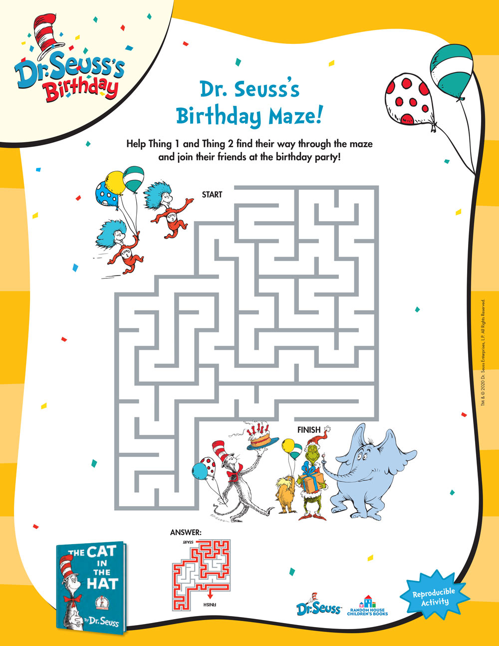 Dr. Seuss Printables and Activities | Brightly