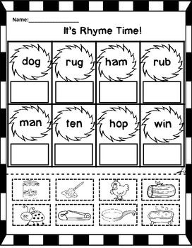 dr seuss worksheet kindergarten
