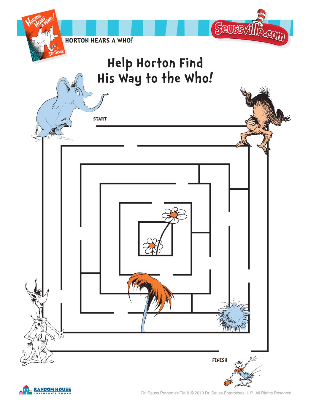 dr seuss worksheet kindergarten